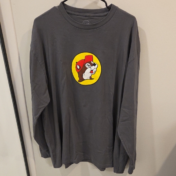 Mens 3XL Gray Buc-ee's Long Sleeve Tshirt With Beaver Logo - Picture 1 of 4